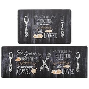 Creative Two-piece Set of Kitchen Doormats  