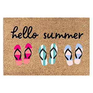 Welcome to Summer Coir Entrance Doormat 