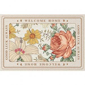 Pretty Printed PVC Roll Door Mat   