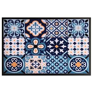 Window Flower Pattern PVC Printed Doormat  