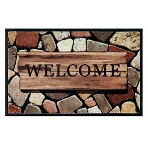 Welcome Home PVC Printed Doormat  