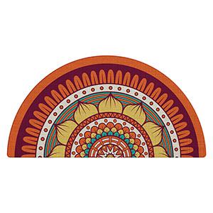 Semicircle Floral Doormat 