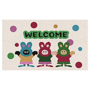 Welcome Printed PVC Roll Door Mat 