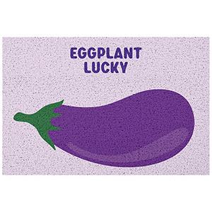 Eggplant Printed PVC Coil Door Mat 