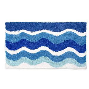 Sea Wave Simplicity Bathroom Floor Mat   