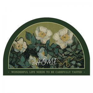 Semi-circular Printed Floor mat 2 